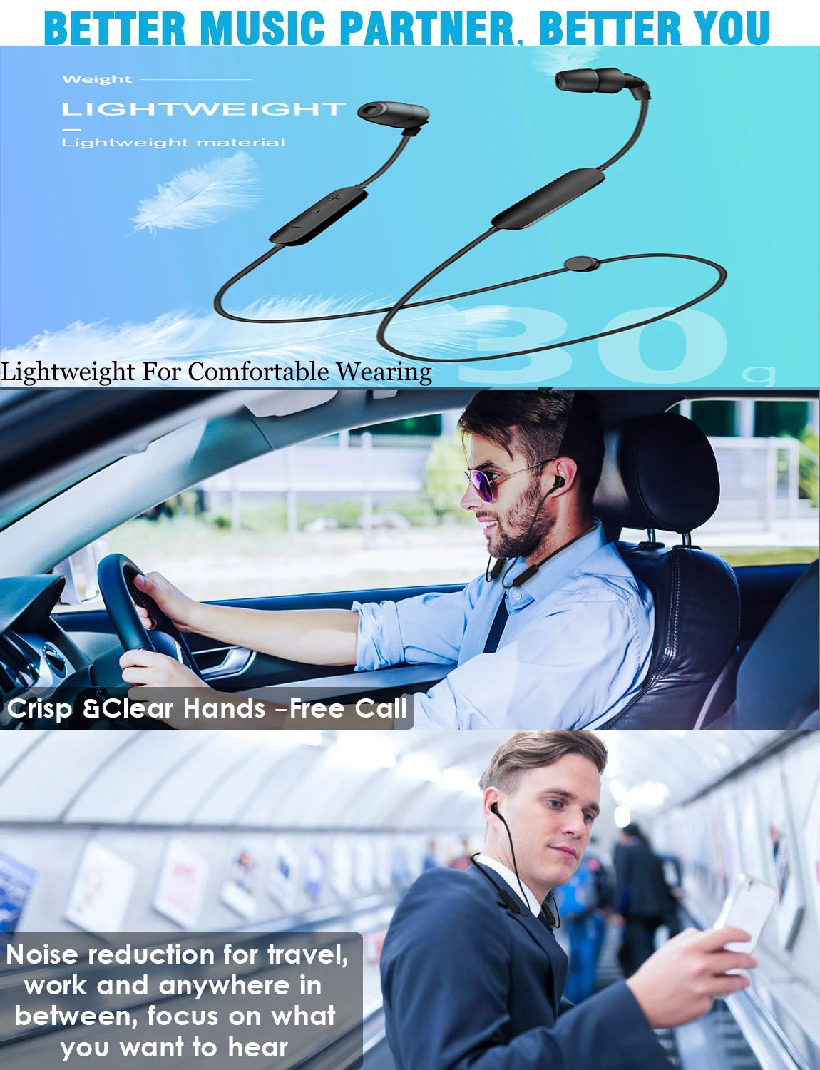 Popular Cellphone Wireless Bluetooth Headphones for All Mobile Phone Sleep Earphone Wireless - ANKUX.COM