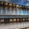 Bulk popcorn selling tool bulk food dispenser with lids