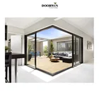Doorwin 2020 Hot Sale American standard Hurricane Proof Impact Commercial Grade Thermal Break Aluminum Sliding Glass Doors