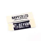 Fast Delivery Custom Information Urban White Damask Clothing Private Woven Label