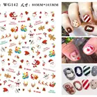 Nail Art Wholesale Cheap Christmas 3D Nail Stickers For Nail Art Decoration