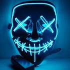 Dropshipping 2019 hot selling Neon halloween led purge party glow mask