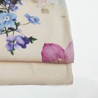 Shaoxing textile 100% rayon viscose satin drill digital print fabric woven