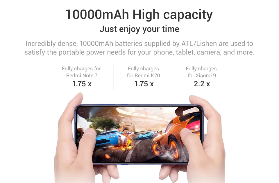 Wholesale Original Xiaomi Redmi 10000mAh Dual USB Input Output Charger Portable Power Bank