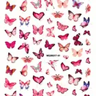 Nail Art Sticker Nail Adhesive 20 Designs Manicure Japanese Colorful Butterfly Adhesive Nail Art Sticker