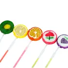 assorted grape, orange, strawberry, buleberry,lemon, kiwi fruit fruity lollipop hard candy