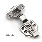One Way Concealed 304 Stainless Steel Hinge Hydraulic Soft Close Kitchen Cabinet Clip On Hinge