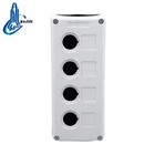 XDL3-B04 4 hole ip54 electronical switches white plastic box