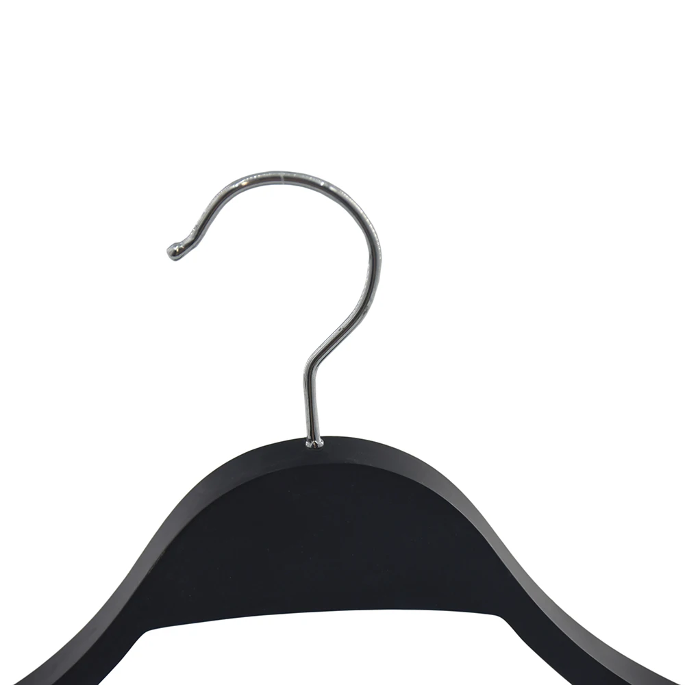 Hot sale black laminated wooden hangers clothes laminated hanger for brand store