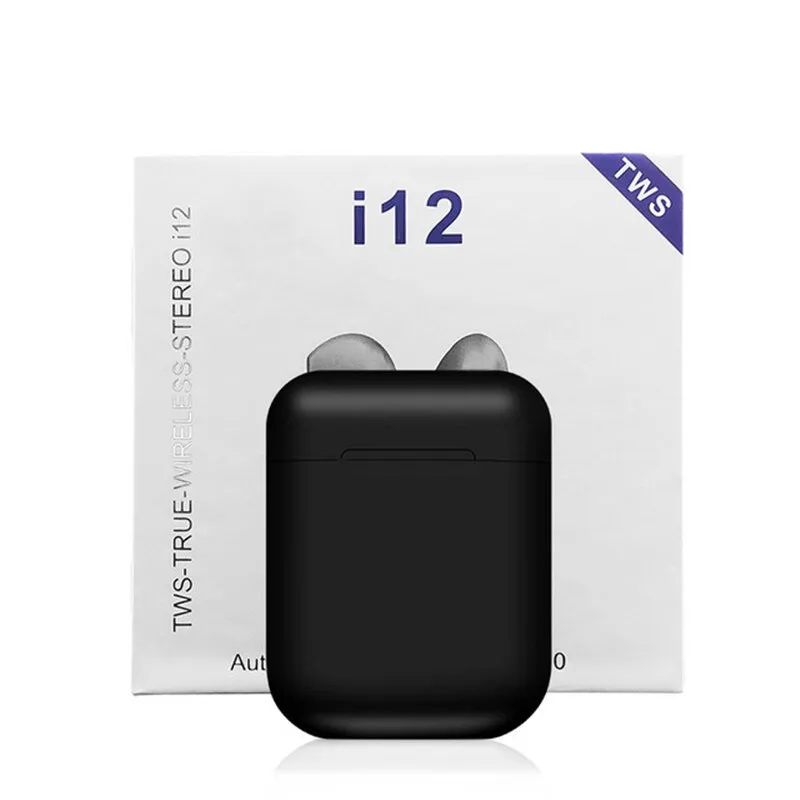 i12 tws 5.0 Wireless Earbuds Good Sound Quality 350mAh Charging Case i12s Sport Earphones vs i7s i9s tws Gift for Christmas - ANKUX.COM