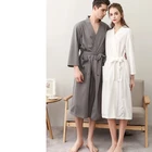 Amazon hot sale Waffle fabric polyester bathrobe mens bathrobe