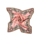 Factory Direct Wholesale Digital Printing Square Silk Satin Scarf for Women