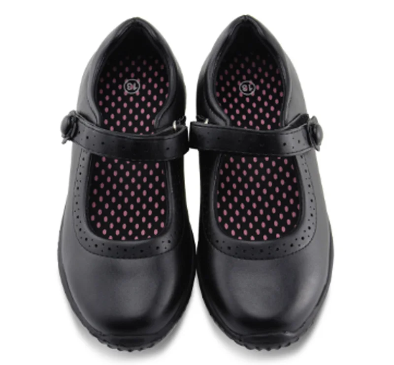 youth black school shoes