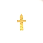 Hotsale wholesale rotatable 22k gold plated stainless steel cross pendant