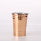 Printed Pint Reusable Cups 17oz Reusable Printed Single Wall Stainless Steel Water Pint Coffee Cup