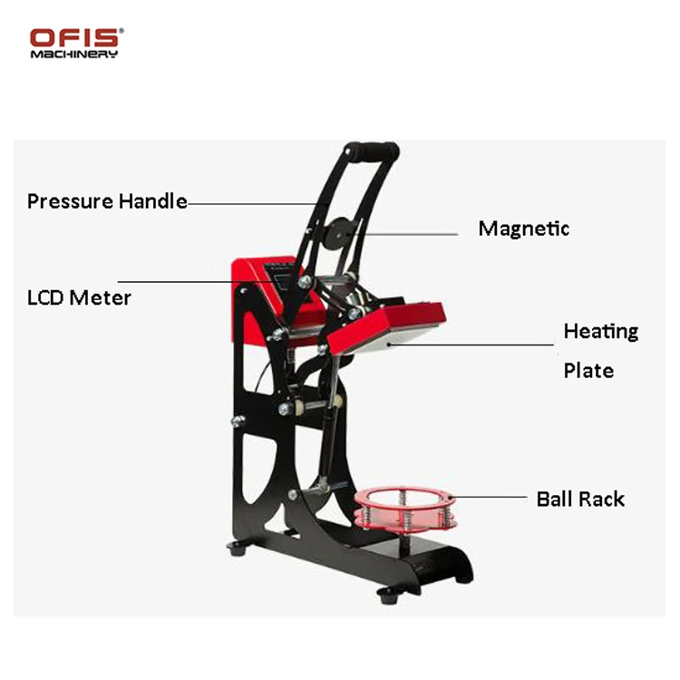 Magnetic Semi-automatic Sports Ball Heat Transfer Machine Ball Heat Press Machine
