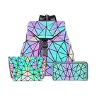 2019 New Laser PU Women Diamond Lattice Bags Women Handbags Small Geometric Chain Shoulder Sling Bags