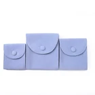 Private label blue purple claimond veins custom printed jewelry ring pouches bag