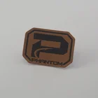 Fake Fashion Design Embossed Logo 3M Adhesive Garment Fake Leather Label