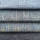 customized color woven plain dyed linen look sofa fabrics