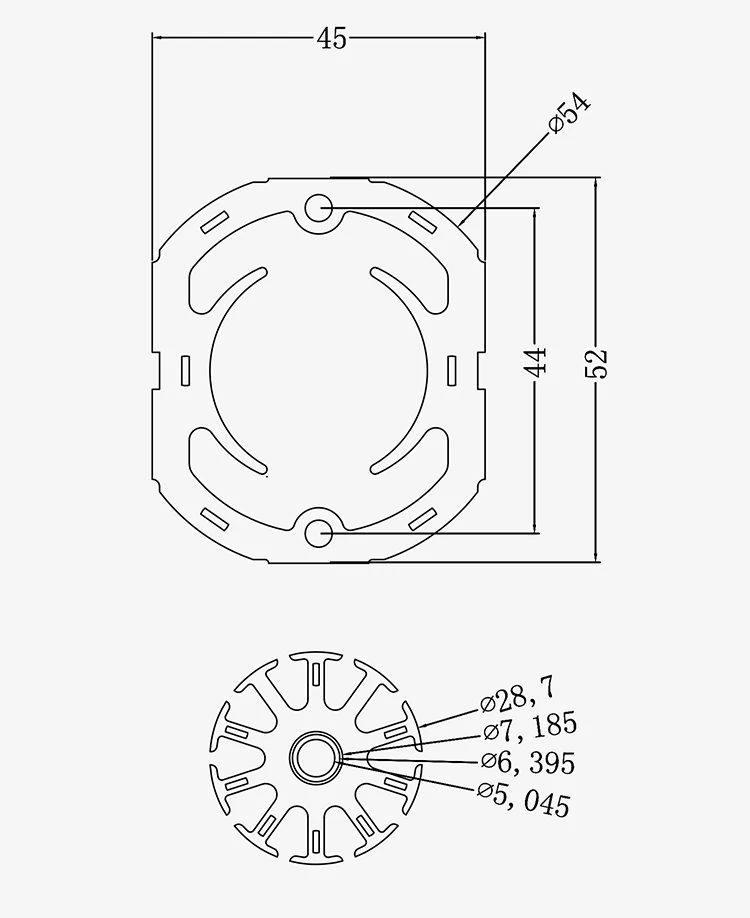Blender Exhaust Fan, Silicon Steel Sheet, 54T - detail 2