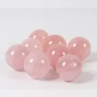 wholesale clear Natural rose quartz spheres ball crystal aesthetic crafts
