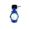 PTFE seal Worm gear actuated pin less butterfly valve handle operation dn100