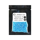 Tanzanite Tanzanite Awesome Round Brilliant Cut Tanzanite Color Loose Cubic Zirconia Stone For High Jewelry Making