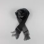 Manufacturers direct selling comfortable plain grey wool scarf