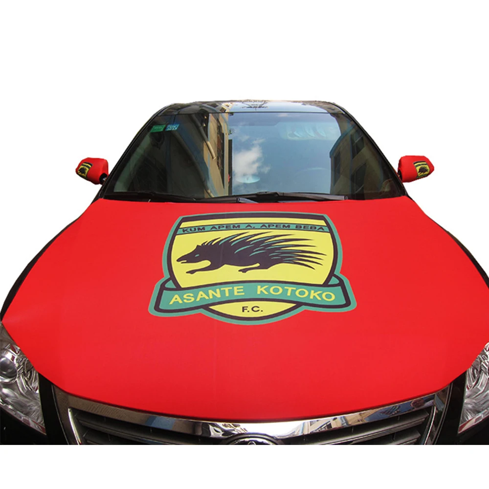 custom logo printed elastic car hood flag for advertising pro