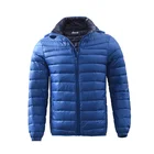 Mens Lightweight Down Jacket Stand Collar Winter Coat
