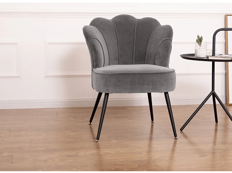 Light  luxury and modern nordic style dining room chair with backrest washable leisure chair comfortable for living room