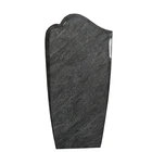 Germany Style High Polished Upright Mass Blue Headstone Monuemt with Modern Design