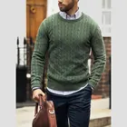 Autumn&winter Knitwear Men's Jacquard Cotton Pullover Knit Sweater men custom men's sweaters