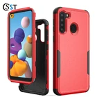 Shockproof Slim Soft TPU Hybrid PC Cover Mobile Phone Case For Samsung A21