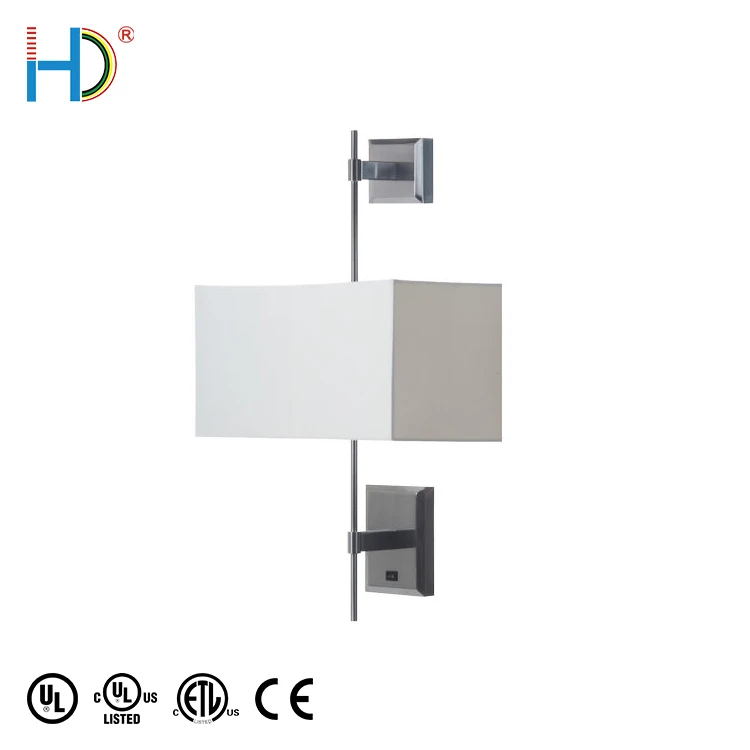 Chinese Modern Simple Metal Brushed Chrome Finish E26 Wall Light