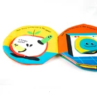 2020 Wholesale jollybaby jungly animal tails soft cloth book toy for Children first learning book