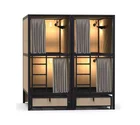 スペースカプセルホテル寝室セット二段ベッド睡眠キャビン昼寝 Cab SleepBox オフィスポッド