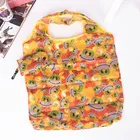 cartoon full fabric printing nylon tote shopping bag promotion package bag