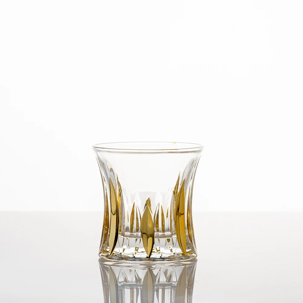 twisted whiskey glass