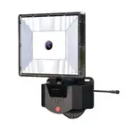 New microwave sensor security light solar led garage light with wifi cctv camera