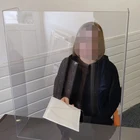 YAGELI short production time plastic cashier sneeze guard protection shield clear acrylic plexiglass shied for sale