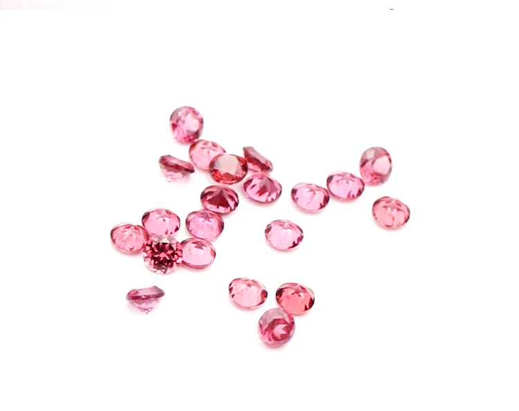 Factory Price Natural Rose Garnet Stone Round and Oval Cut Rhodolite Red Garnet Price Per Carat