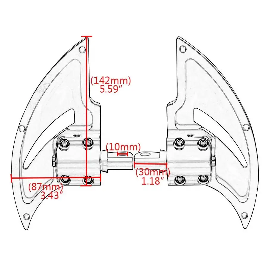Motorcycle Floorboards Foot Pegs Pedals Fits For Harley Touring Electra Road Glide High Quality