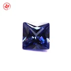 Discount price tanzanite square stone cz loose+ gemstone