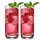 Classic Lead Free Crystal Straight Walls Beer Juice Glass Tumblers