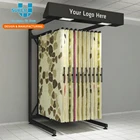 Metal Rug Carpet Display Shelf Rack Stand Commercial Hanging Rug Display Metal Rack For Sale