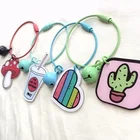 China manufacturer fashion decor accessories pendant screw locking wire holder key chain