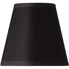 Customized Size Modern Dark Black Round Cone Linen Fabric Lamp Shade