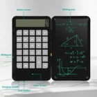 Notepad Portable Rechargeable 12 Digit Lcd Display Calculator Pad With Writing Board